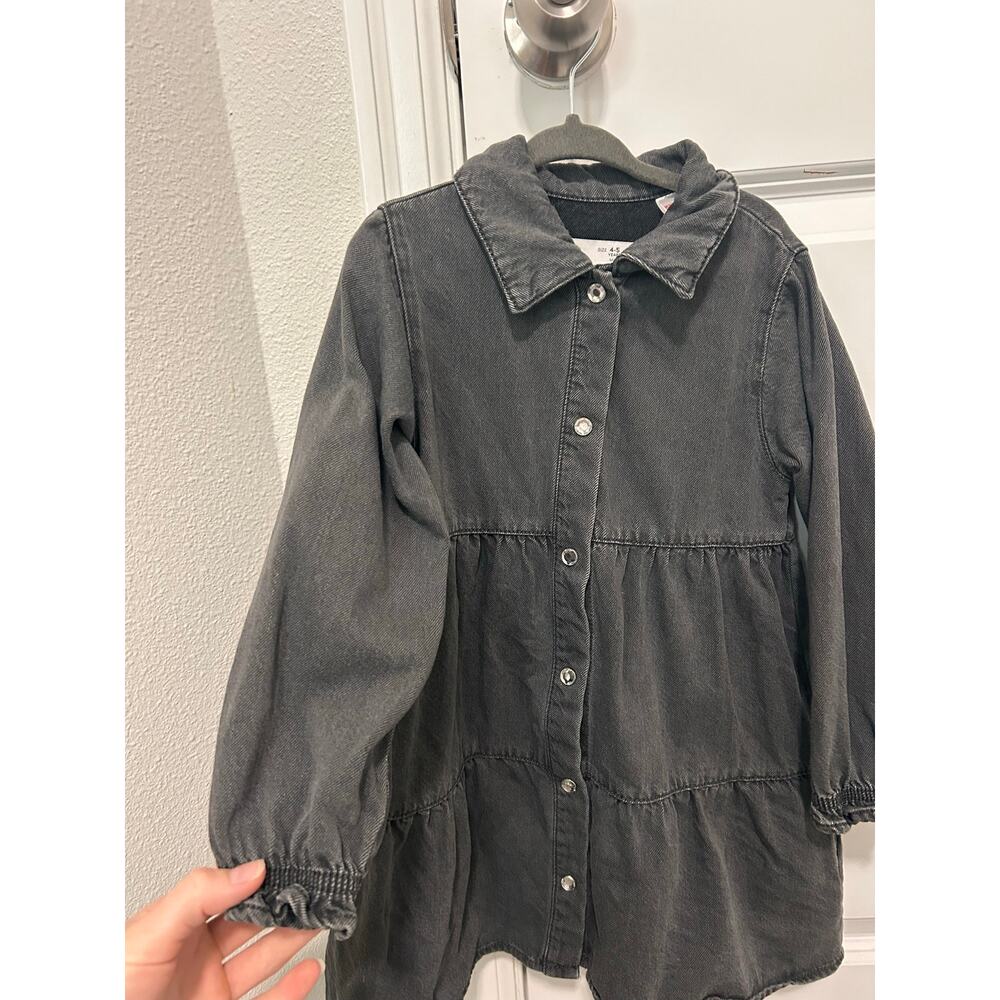 Zara Kids Denim Dress Size 4-5T - Picture 2 of 4